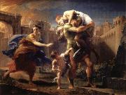 Pompeo Batoni Aeneas Fleeing from Troy Spain oil painting artist